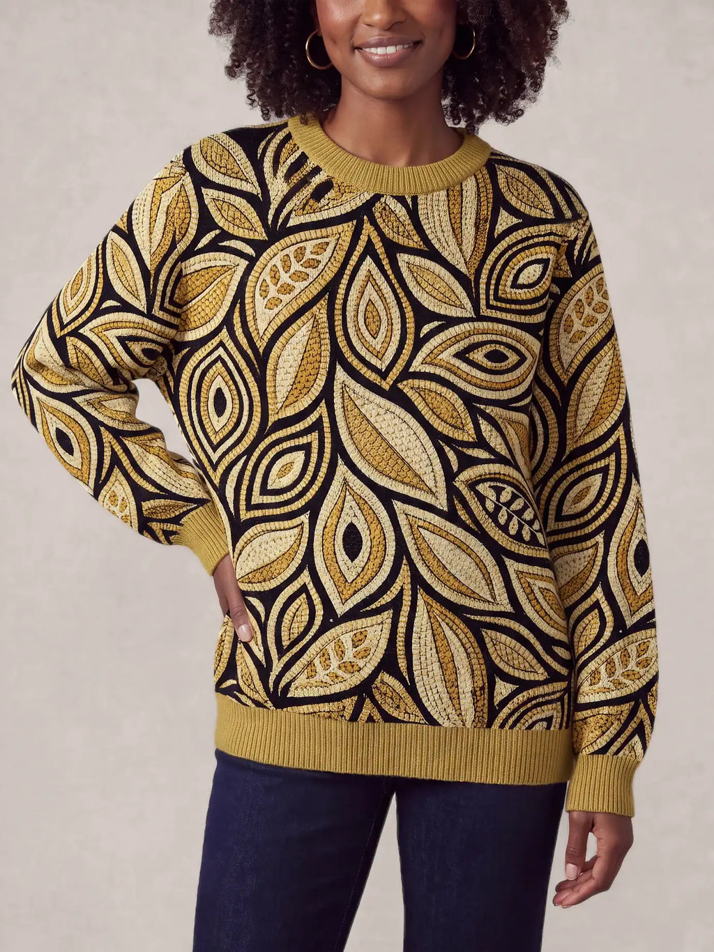 "Ashanti" Sweatshirt — styled view on model