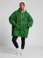 "Asili Emerald" Blanket Hoodie — front