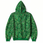 "Asili" Emerald Hoodie — back flat