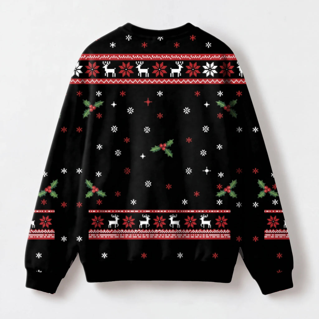 "Attitude" Christmas Sweatshirt — back view