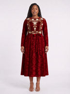 "Avalon" Long Sleeve Midaxi Dress
