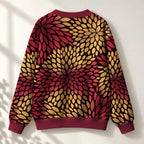 "Mavuno" Knitted Cardigan — back view