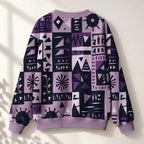 "Lavenda" Knitted Cardigan — back view