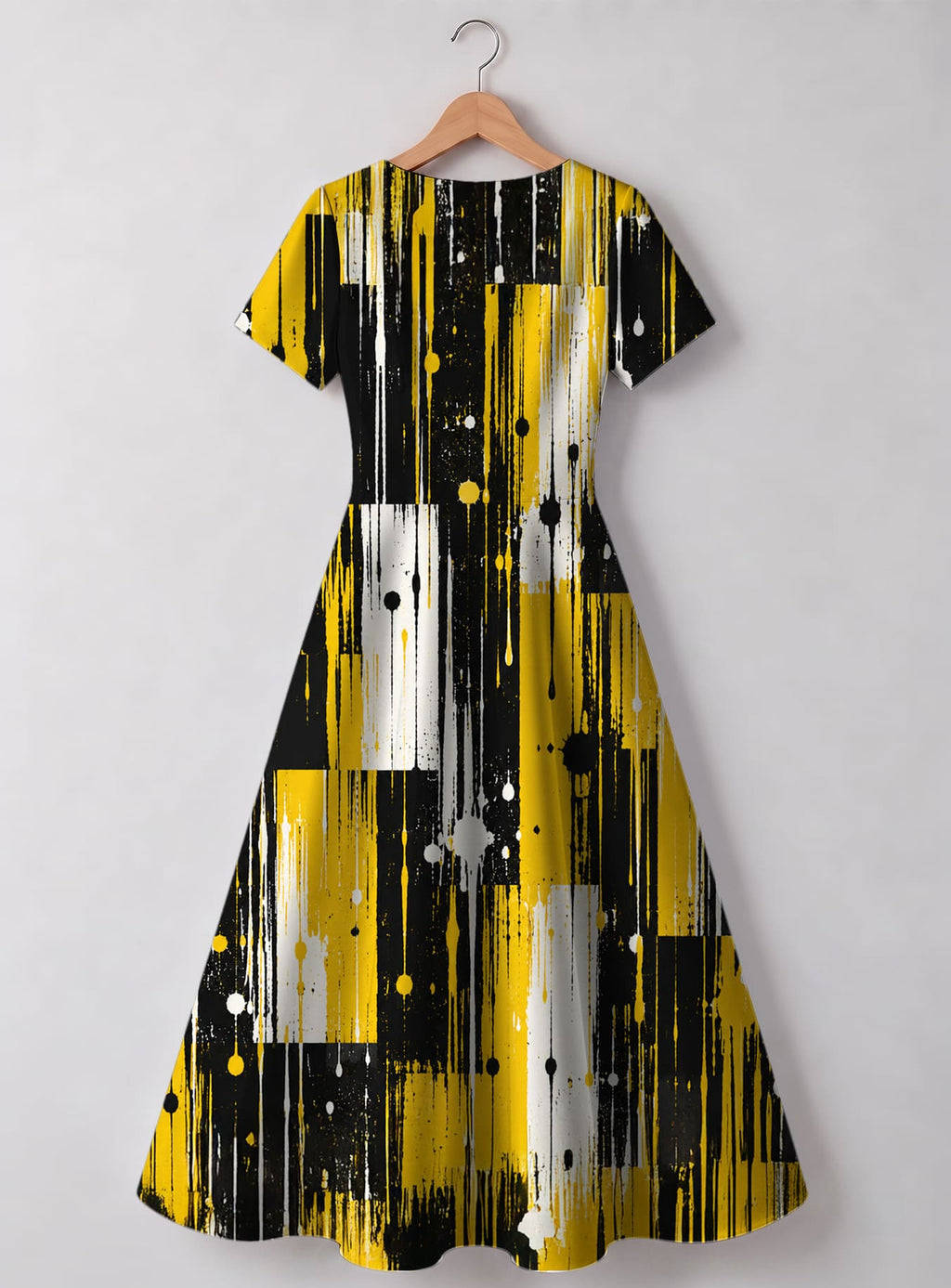 "Mvua" V Neck Midi Dress