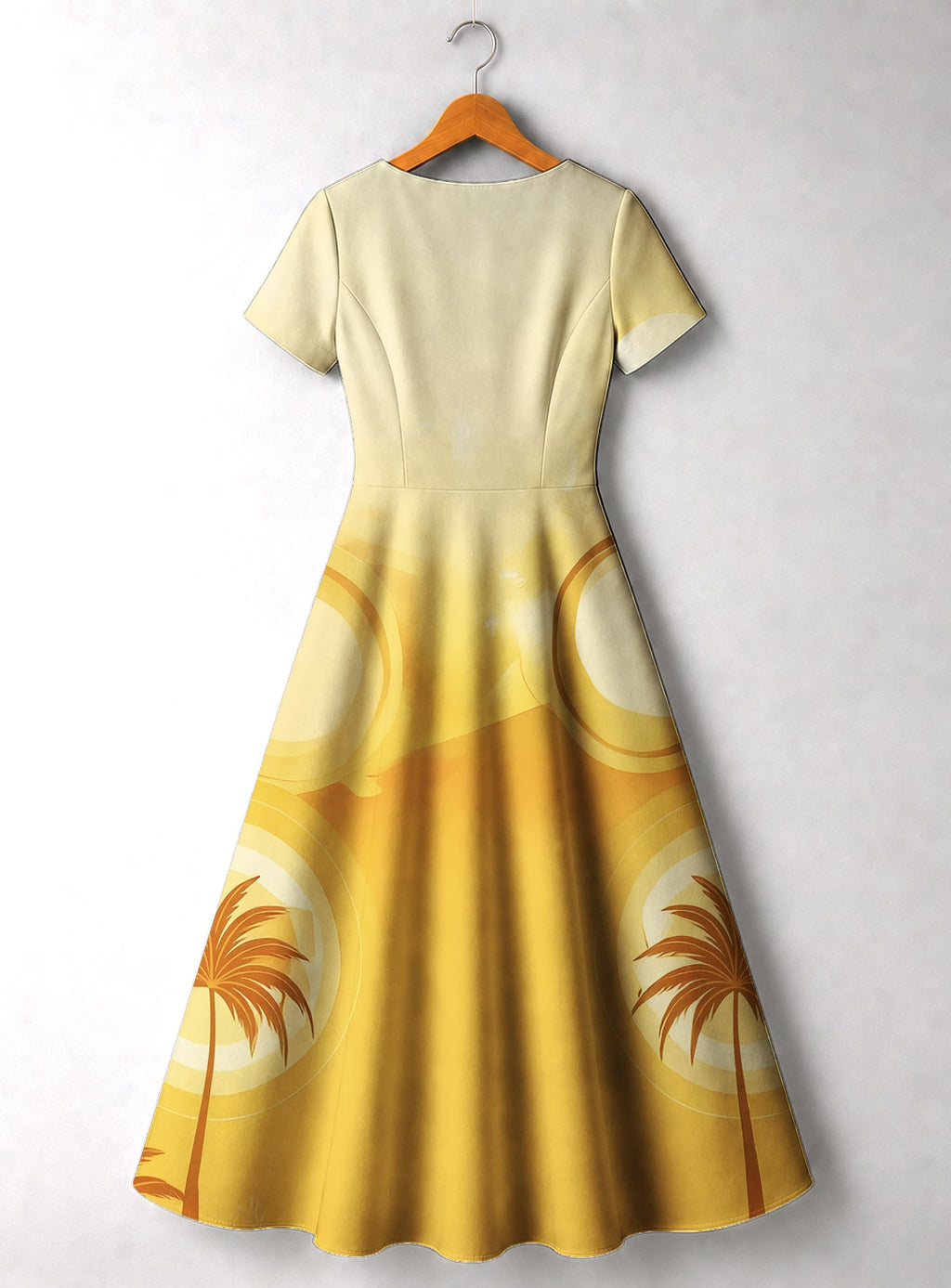 Ancestral Flame Short Sleeve Maxi Dress Promo