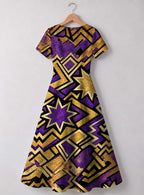"Sheba" V Neck Midi Dress