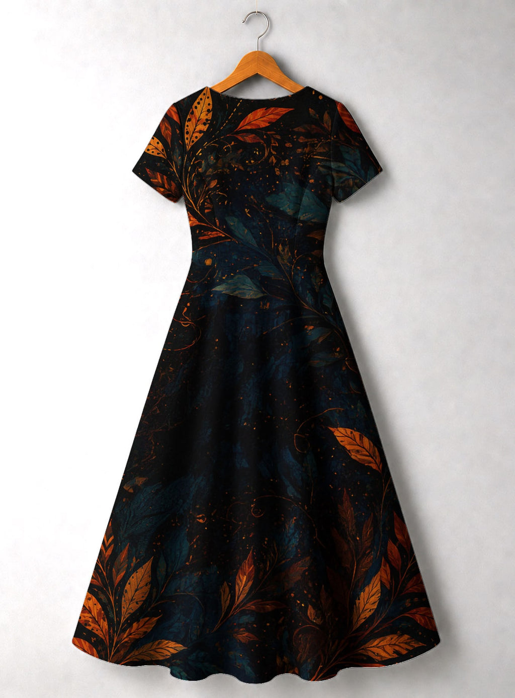 "Huru" Short Sleeve Maxi Dress