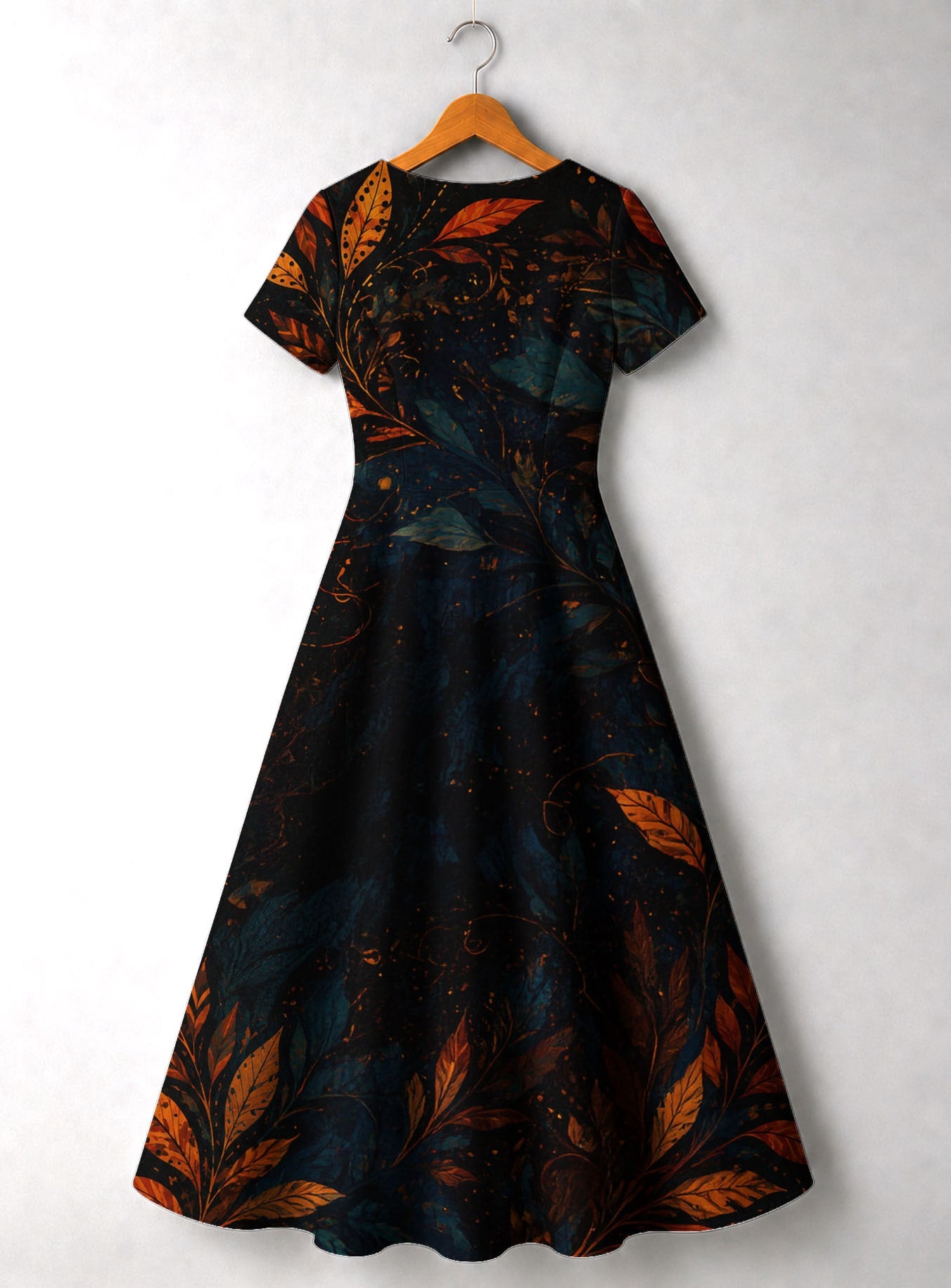 "Huru" Short Sleeve Maxi Dress