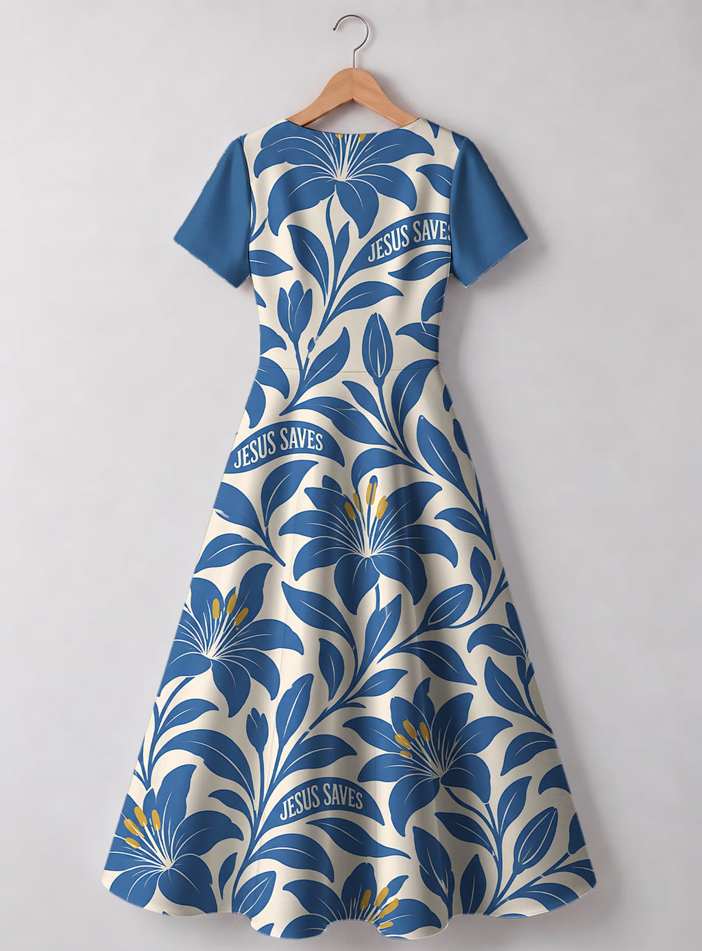 "Madhabahu" Sweetheart Midi Dress — back view, garment only