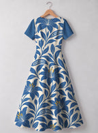 "Madhabahu" Sweetheart Midi Dress — back view, garment only
