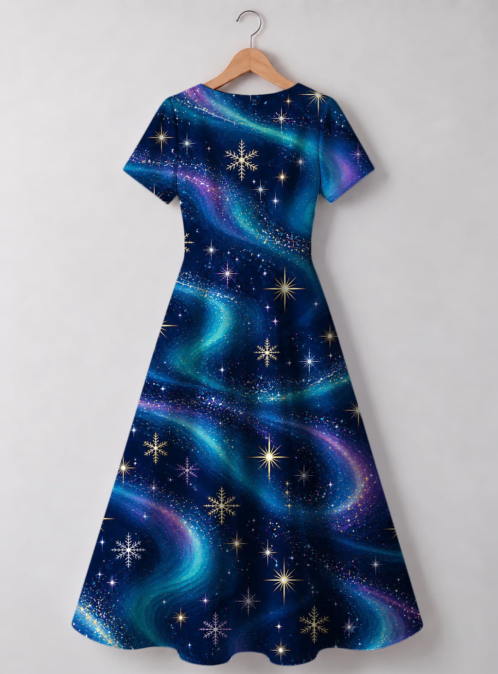 "Mianga" Sweetheart Midi Dress — back view, garment only