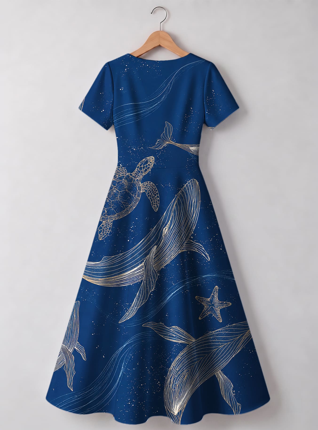 "Pwani" V Neck Midi Dress
