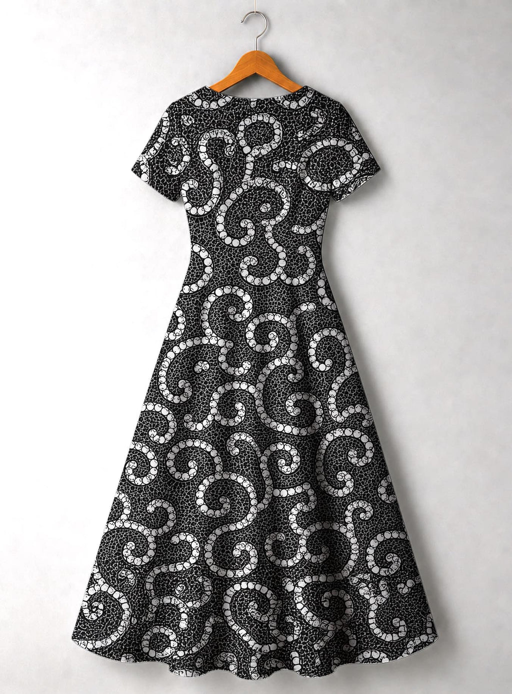 "Duara" Short Sleeve Maxi Dress