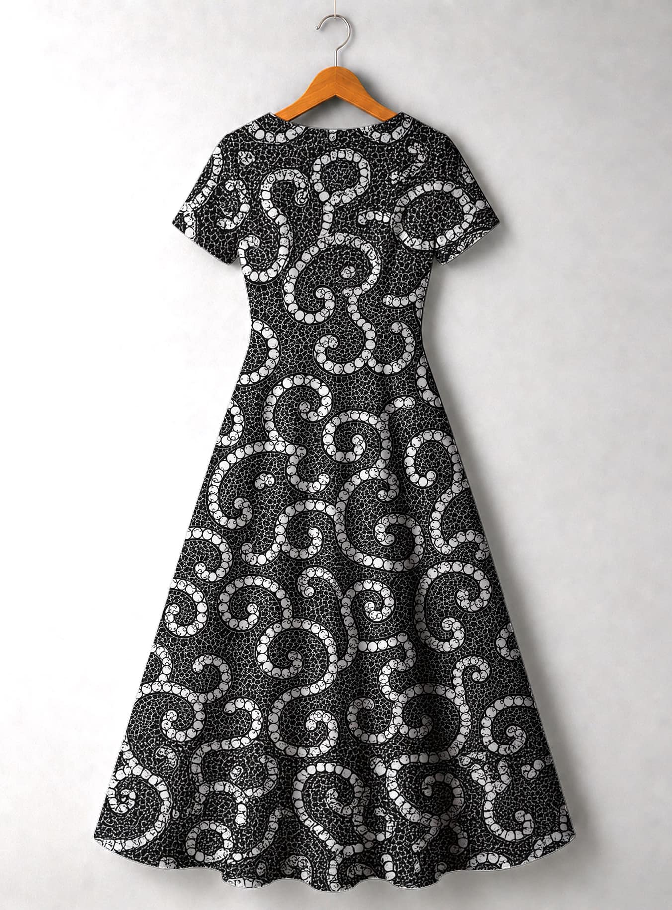 "Duara" Short Sleeve Maxi Dress