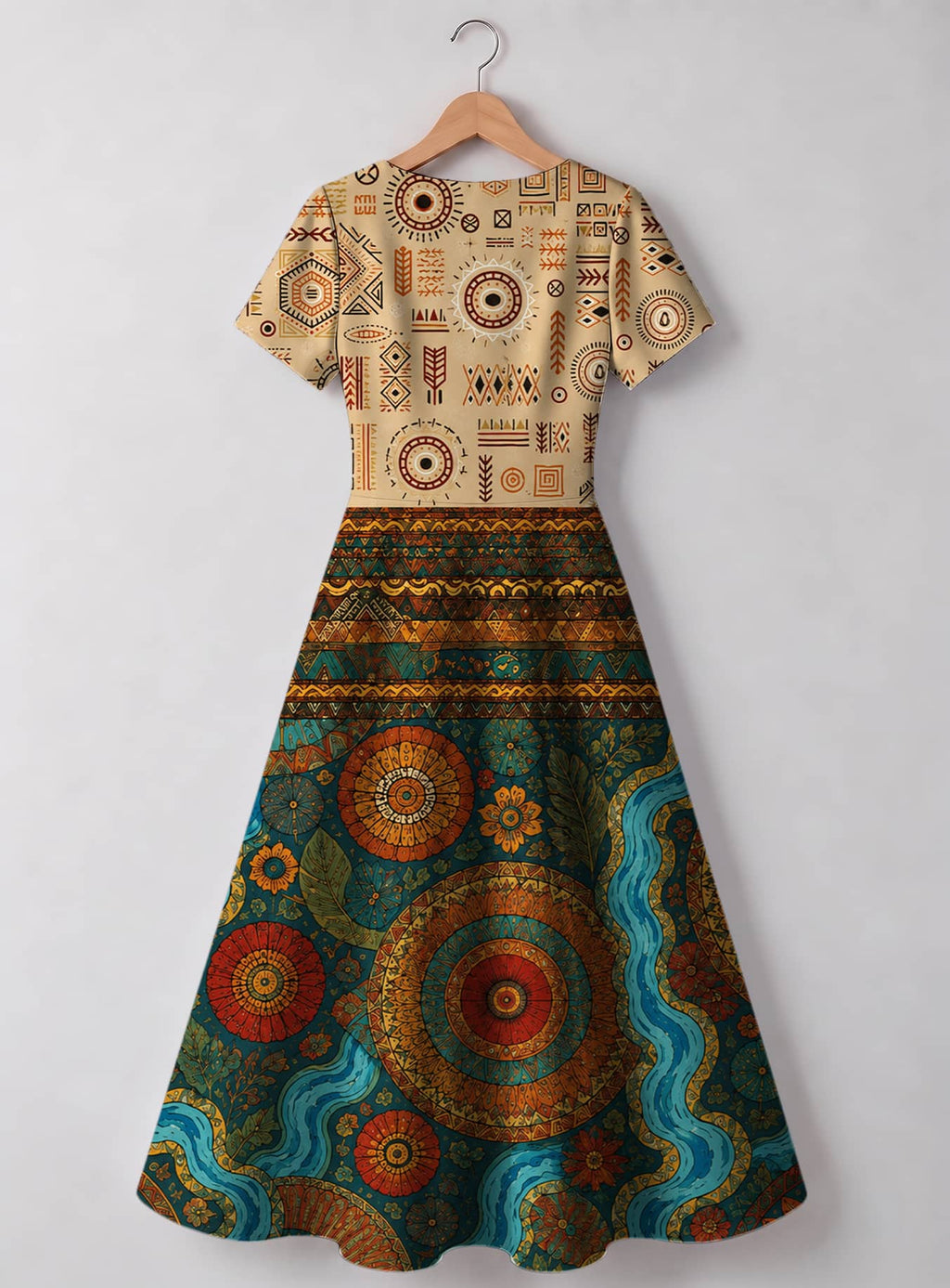 "Mto" V Neck Midi Dress