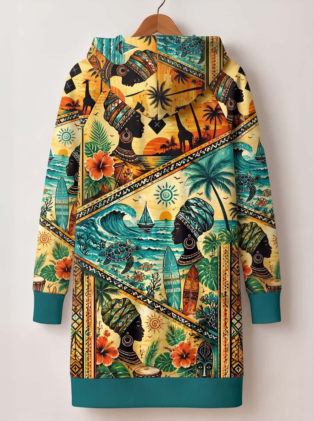 "Safari" Hoodie Dress