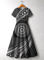 "Hoku" Short Sleeve Maxi Dress
