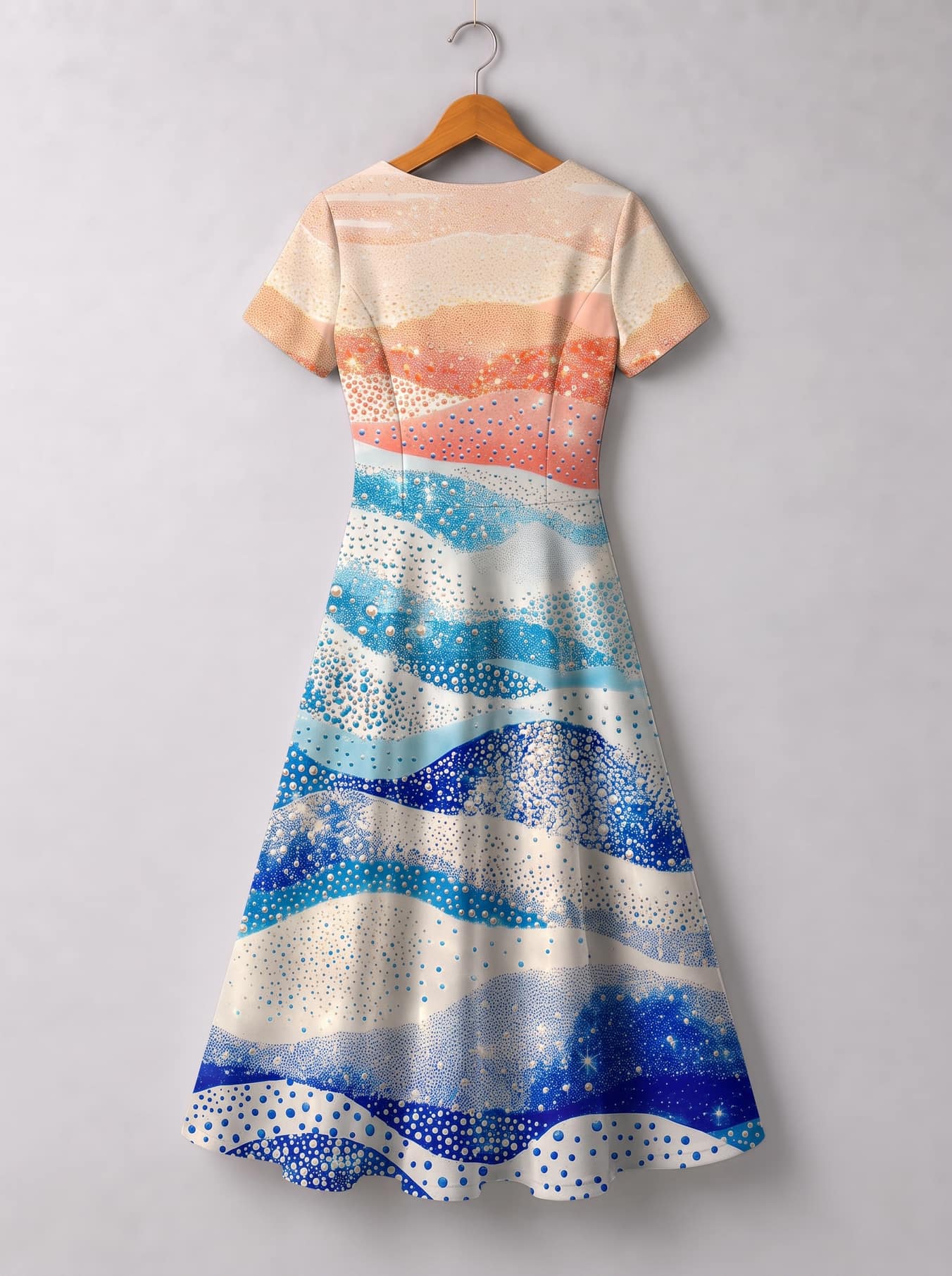 "Maji" Short Sleeve Maxi Dress