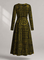 "Lamu" Viscose Midi Dress