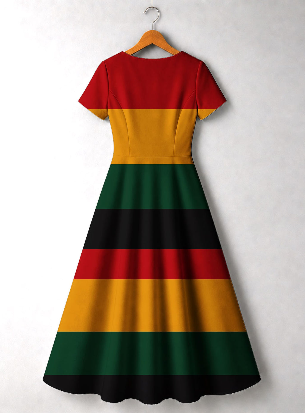 "Accra" Short Sleeve Maxi Dress