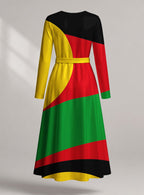 "Furaha" Viscose Midi Dress