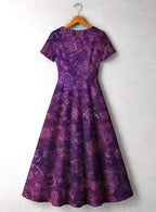 "Hekima" Short Sleeve Maxi Dress