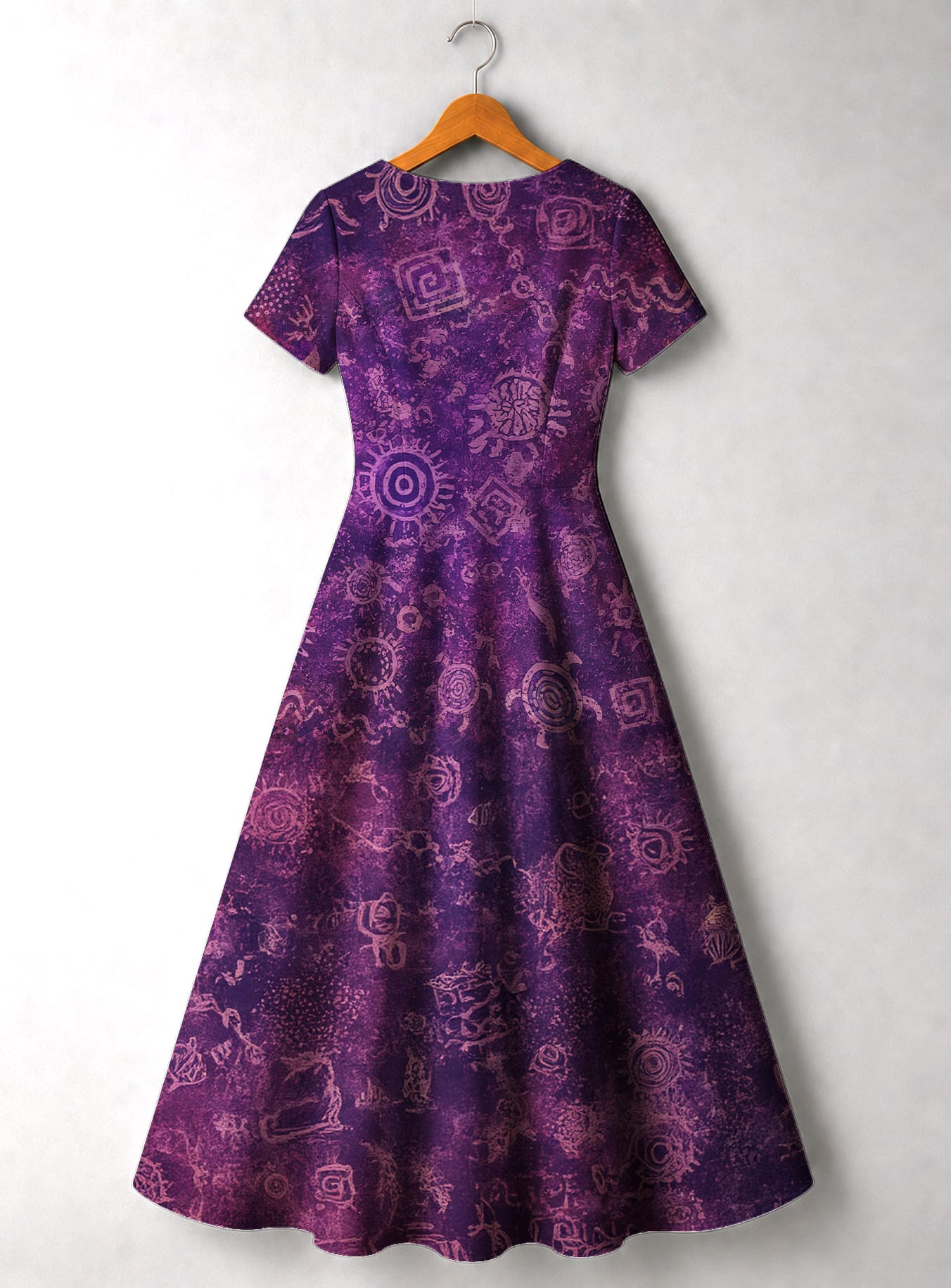 "Hekima" Short Sleeve Maxi Dress