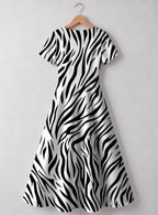 "Milia" V Neck Midi Dress