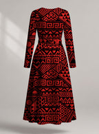 "Shaka" Viscose Midi Dress