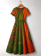 "Malkia" Short Sleeve Maxi Dress