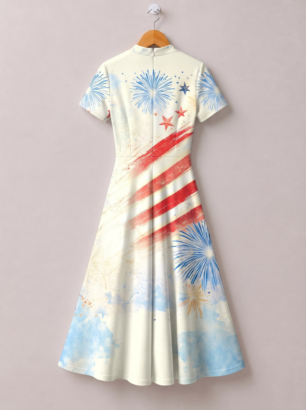 "Freedom" Short Sleeve Maxi Dress
