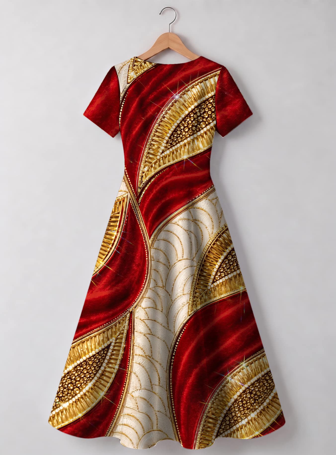 "Utukufu" Sweetheart Midi Dress