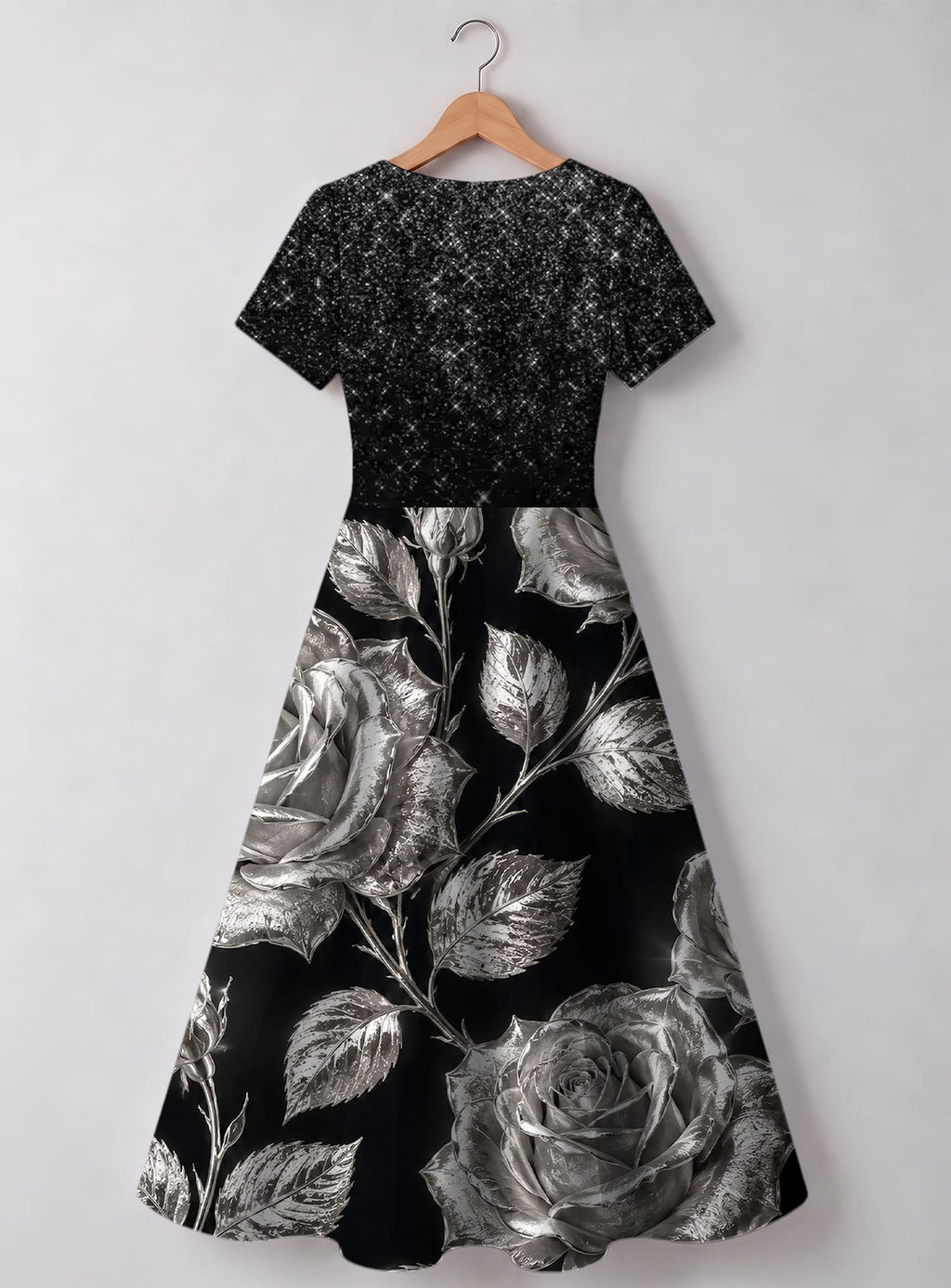 "Usiku" Sweetheart Midi Dress