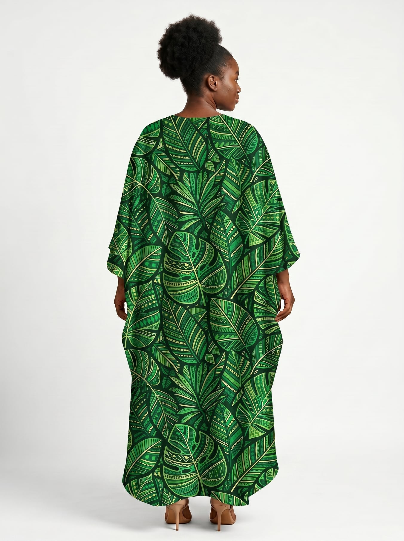 Asili Emerald Kaftan Dress