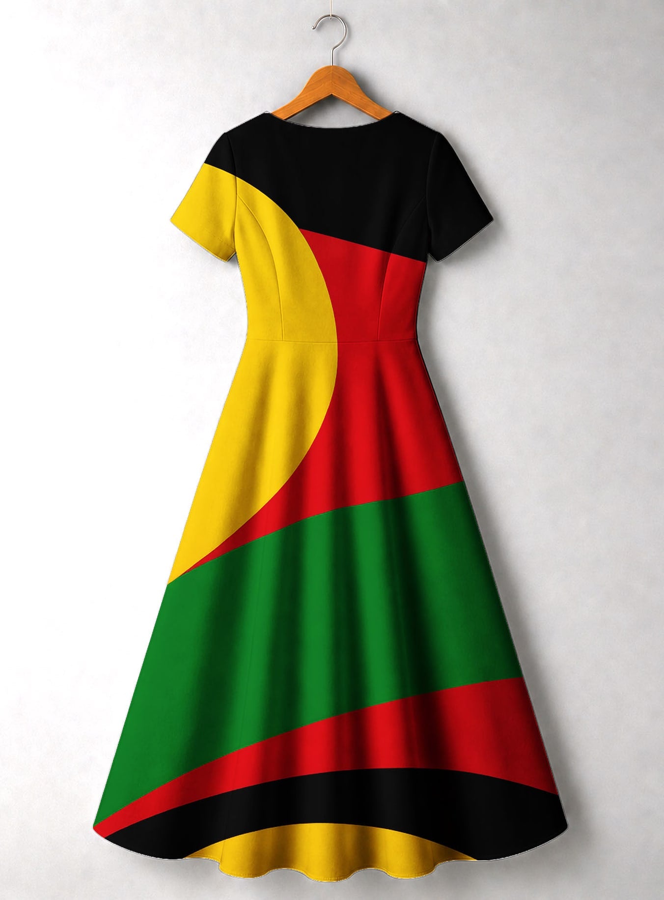 "Furaha" Short Sleeve Maxi Dress