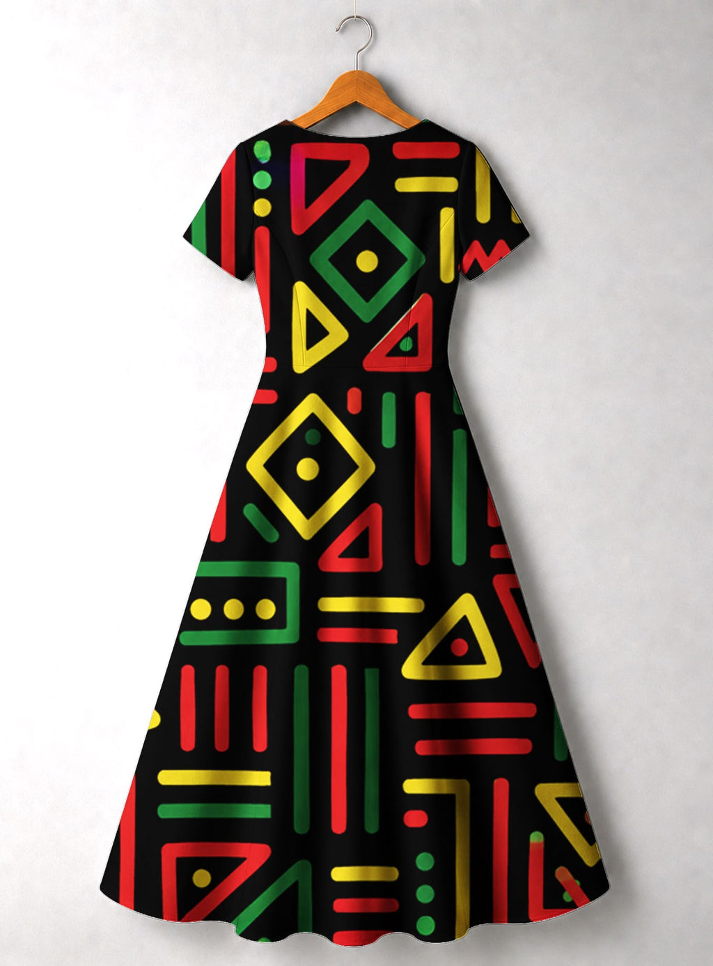 "Nairobi" Short Sleeve Maxi Dress