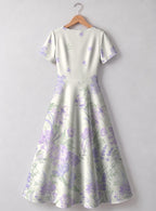 "Urujuani" Sweetheart Midi Dress