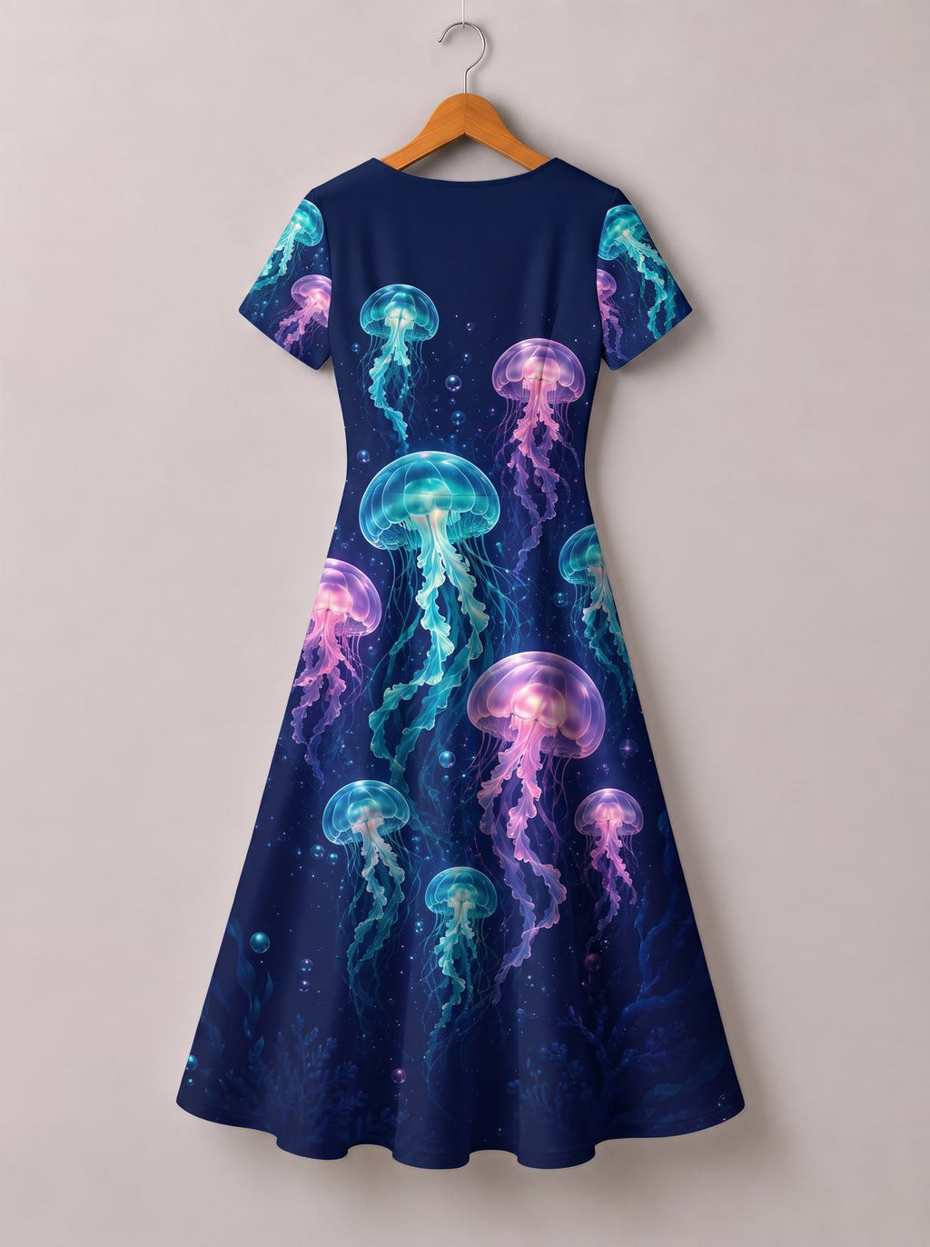 "Bahari" Short Sleeve Maxi Dress