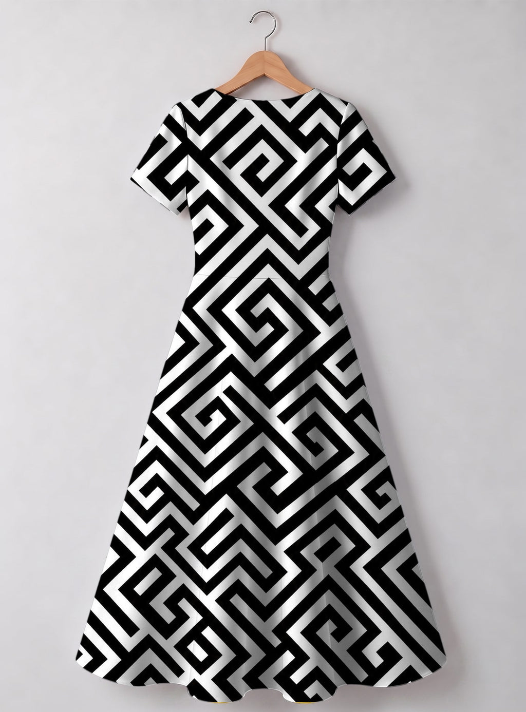 "Zamu" V Neck Midi Dress