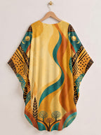 "August Queen Best Life" Kaftan Dress