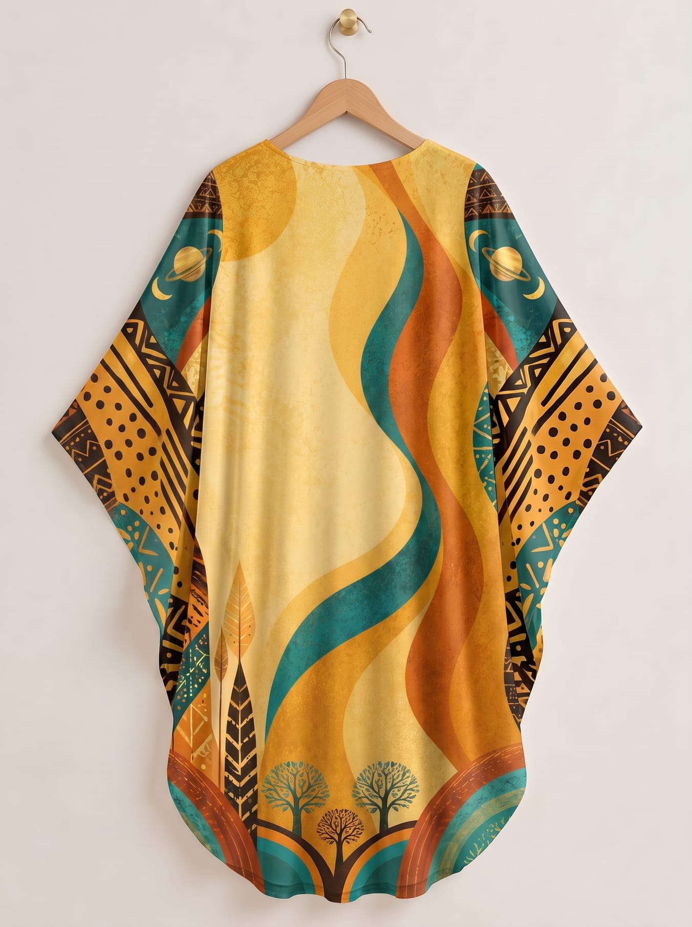 "August Queen Best Life" Kaftan Dress