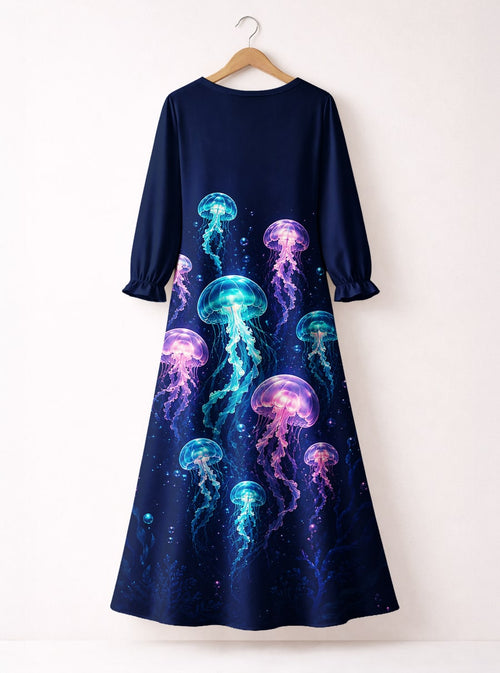 "Bahari" Long Sleeve Maxi Dress
