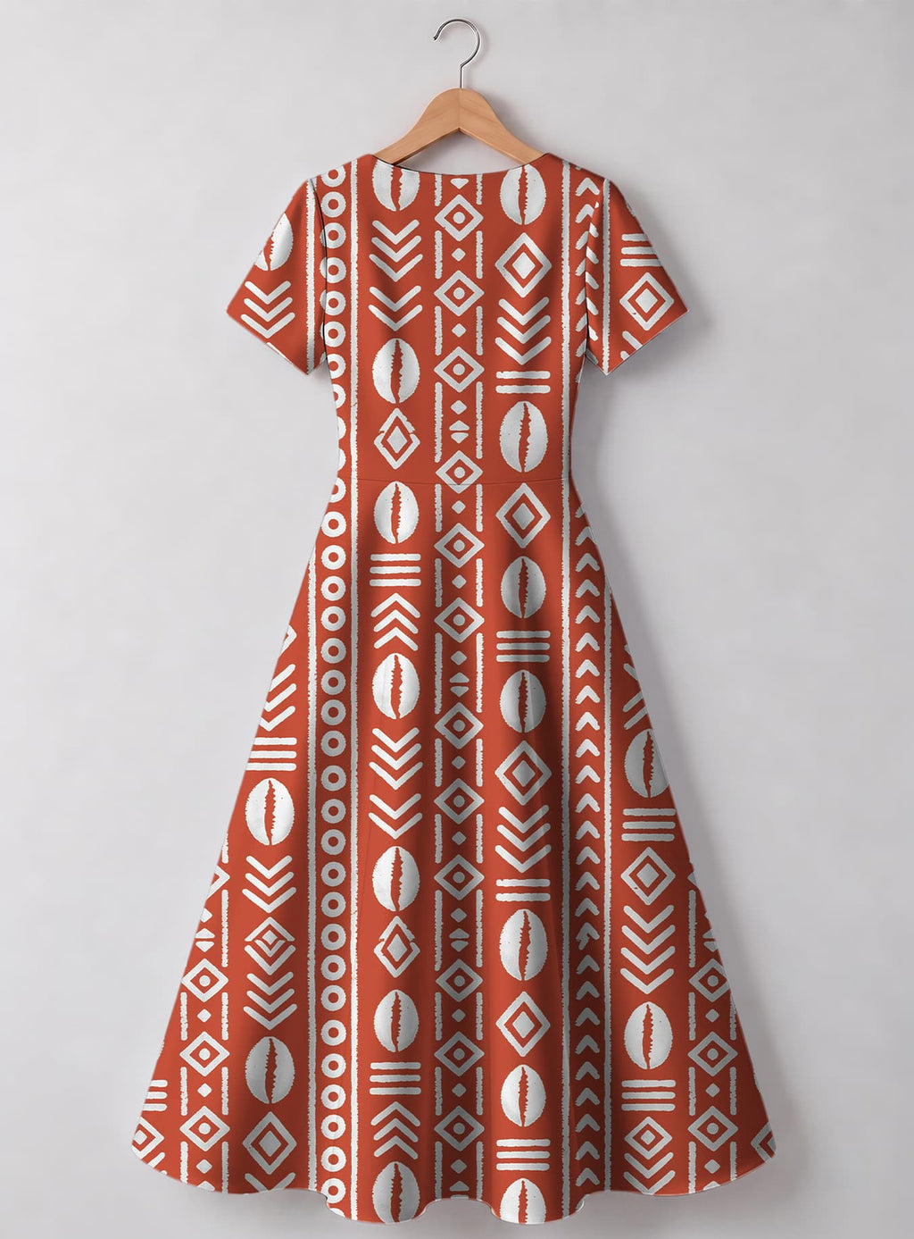 "Oshun Kijani" Sweetheart Midi Dress