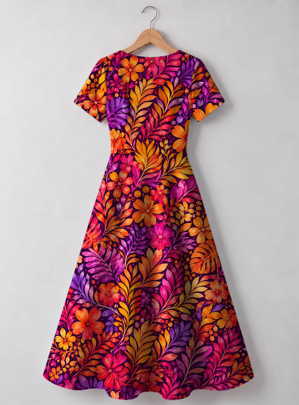 "Waridi" Sweetheart Midi Dress