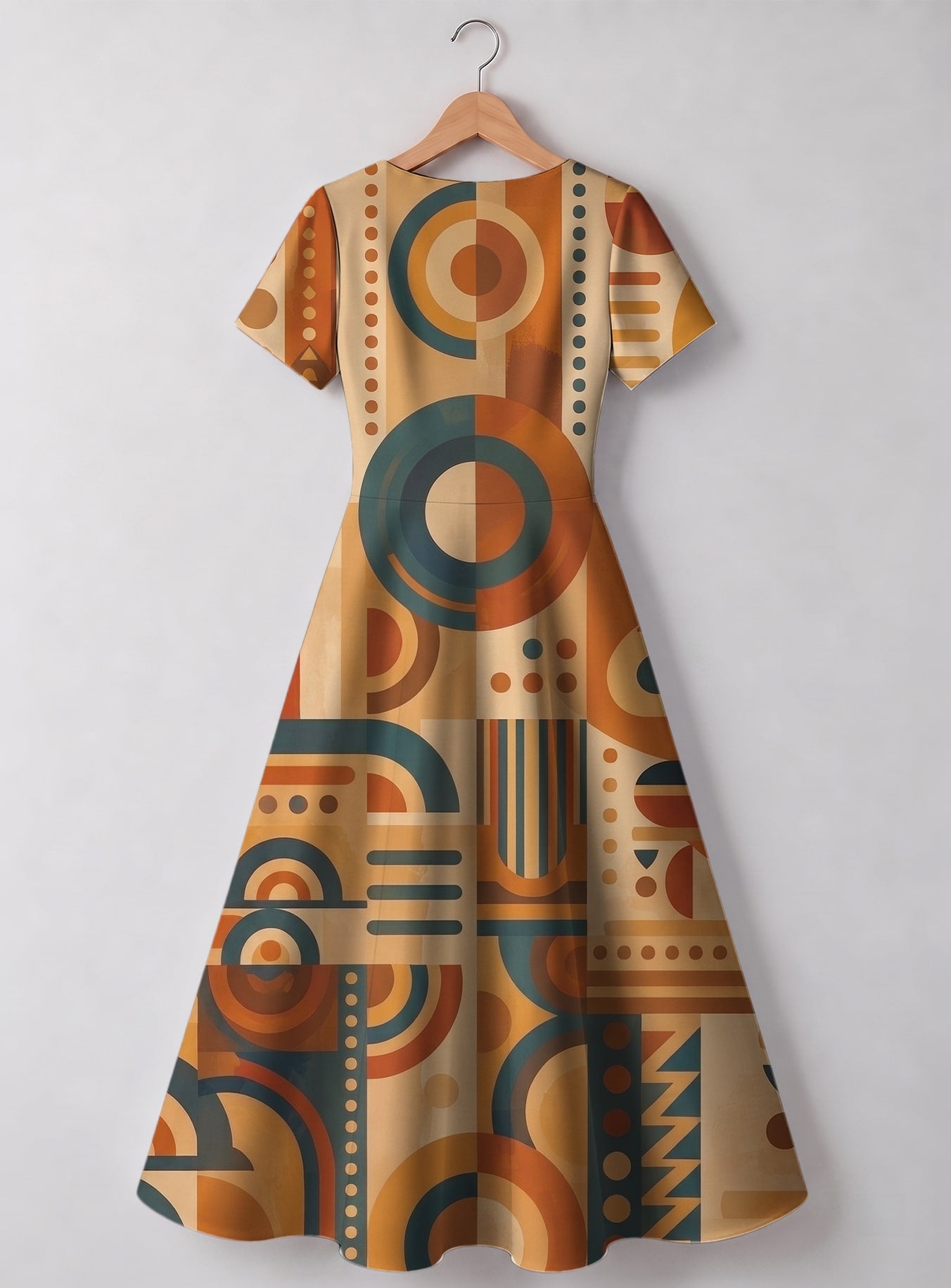 "Uzuri" V Neck Midi Dress