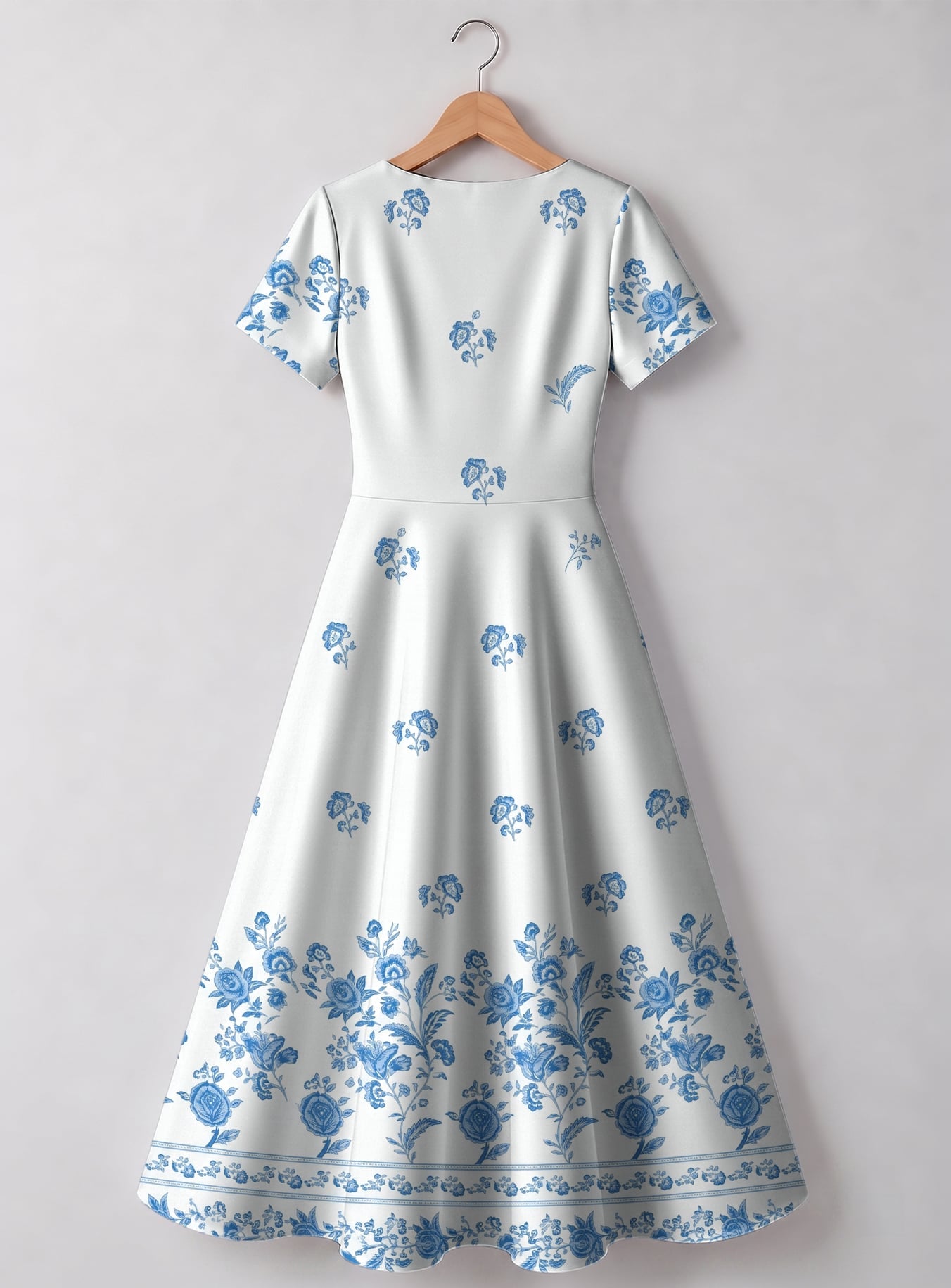 "Buluu" Sweetheart Midi Dress