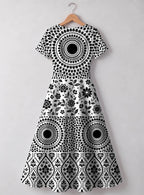 "Mwanga" Sweetheart Midi Dress