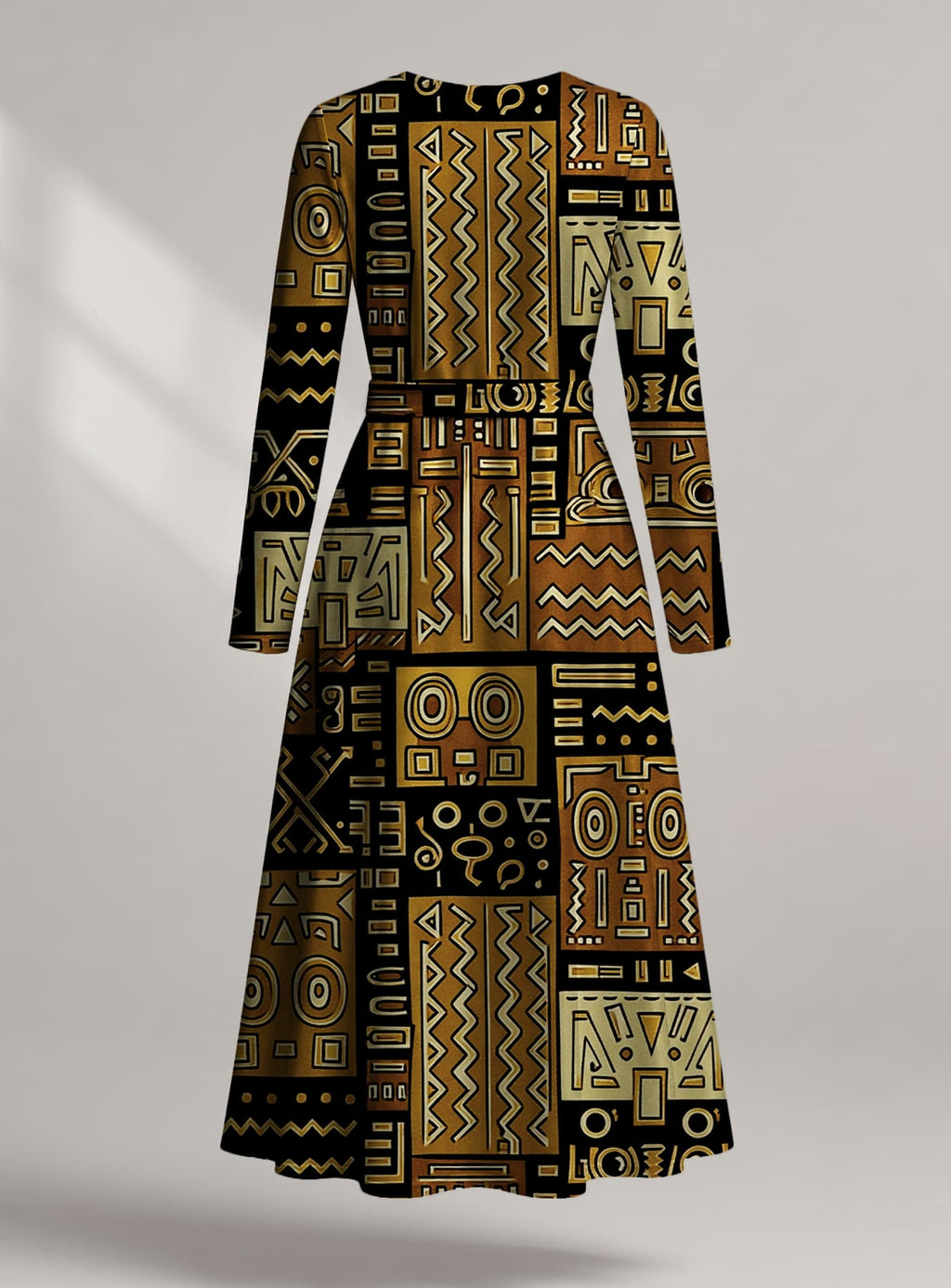"Sankofa" Viscose Midi Dress