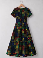 "Michoro" Sweetheart Midi Dress