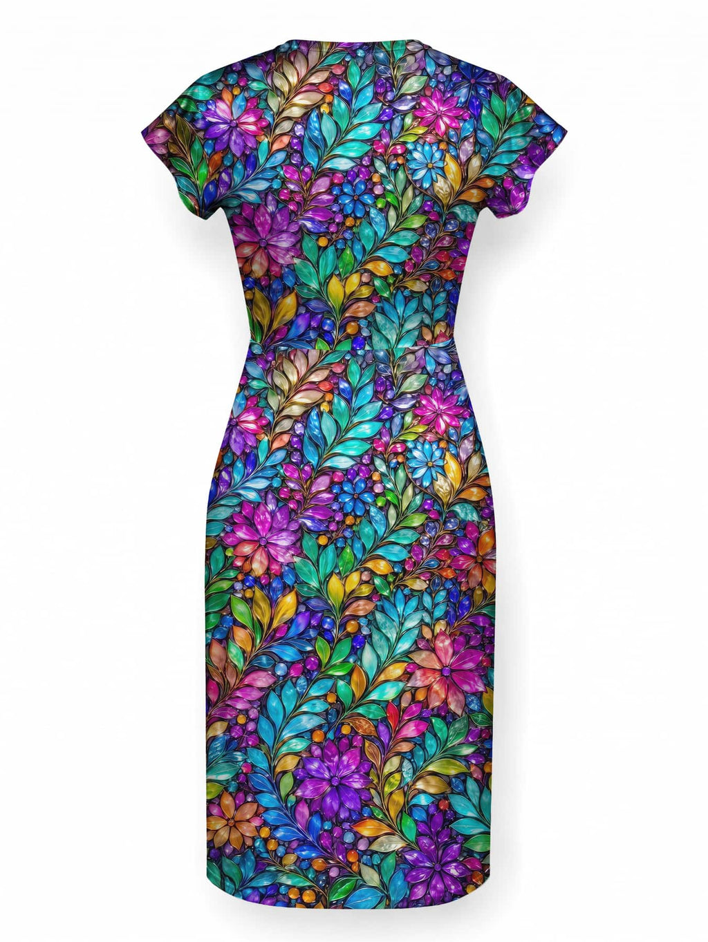 "Upinde" Cap Sleeve Midi Dress